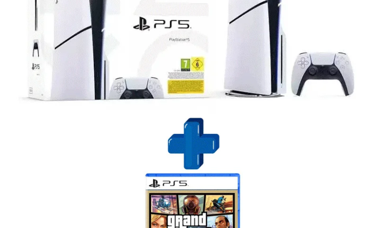 Sony PlayStation 5 Slim 1TB Version CD + GTA V