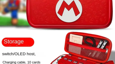 Pochette Switch OLED Super Mario Rouge
