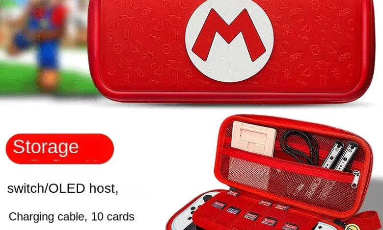 Pochette Switch OLED Super Mario Rouge